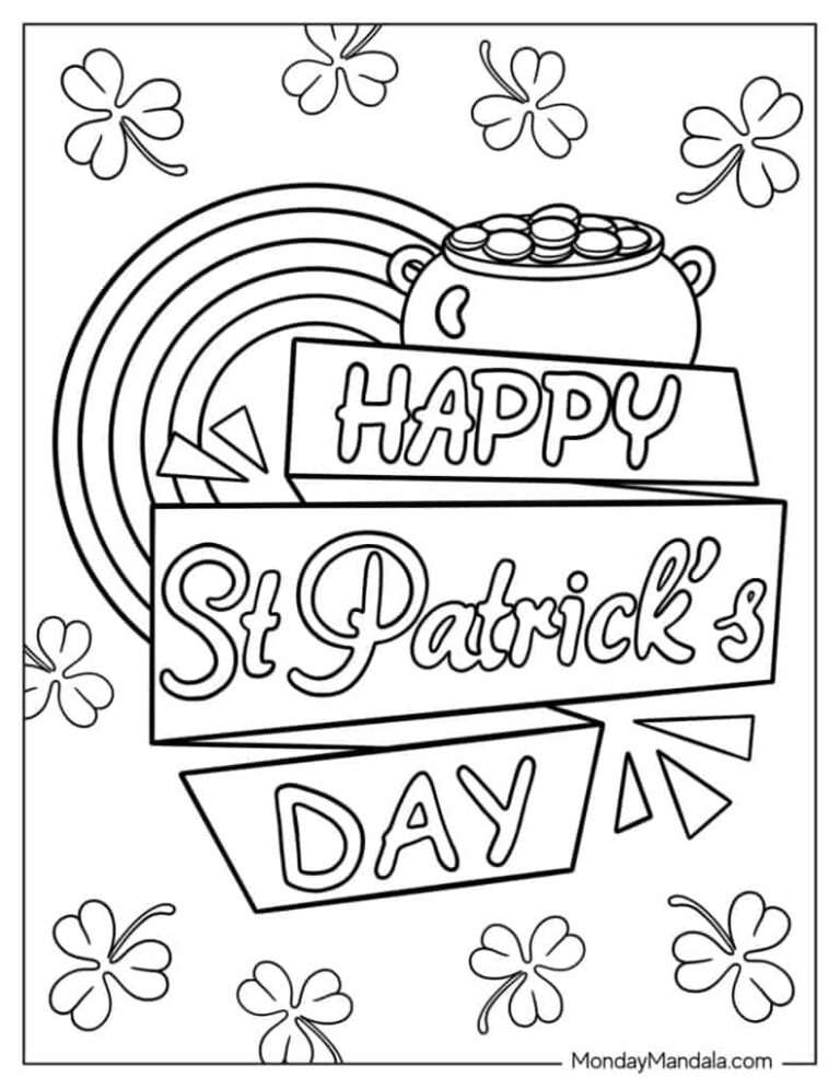 St Patrick s Day Coloring Pages Free PDF Printables 