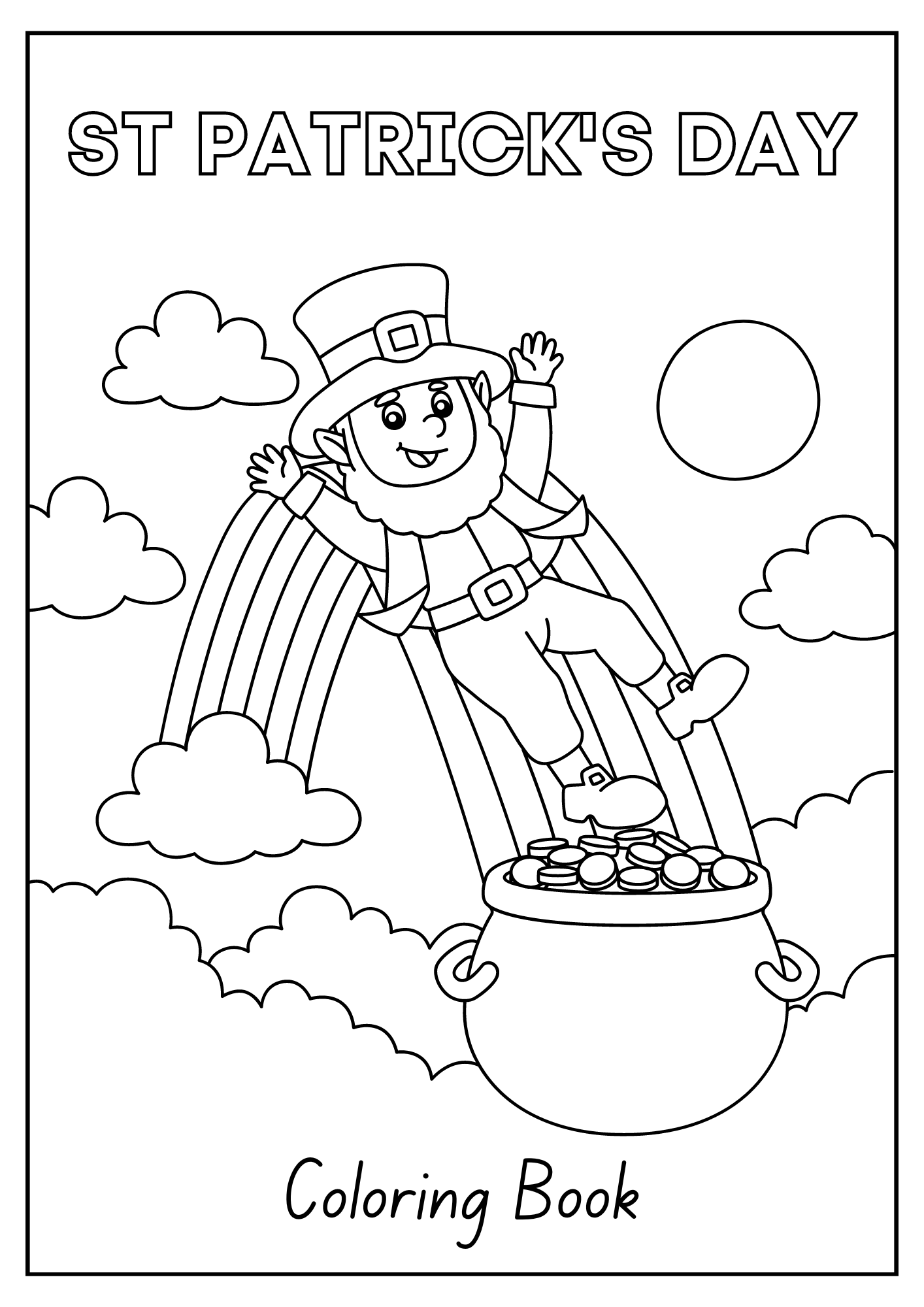 St Patrick s Day March Coloring Pages Happy Leprechaun St Patrick s Day Made By Teachers