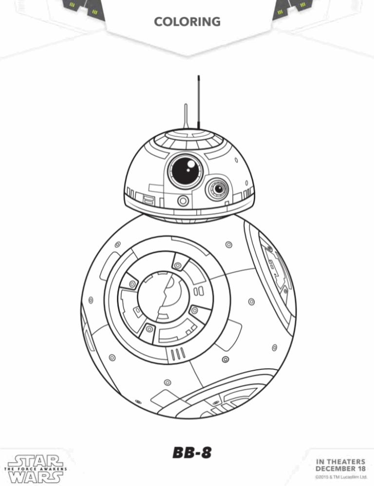 Star Wars The Force Awakens Coloring Pages And Activities Desert Chica