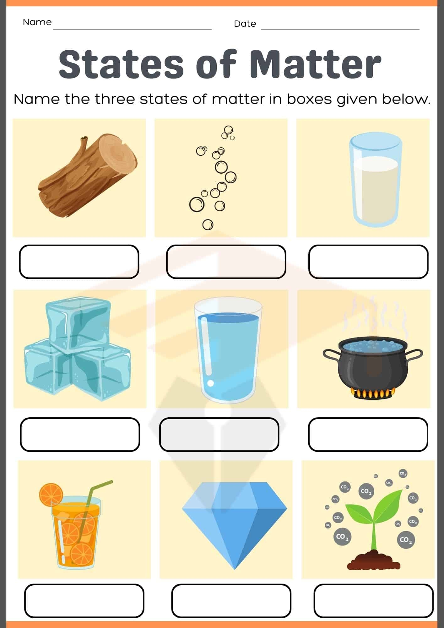 States Of Matter Worksheets States Of Matter Worksheets