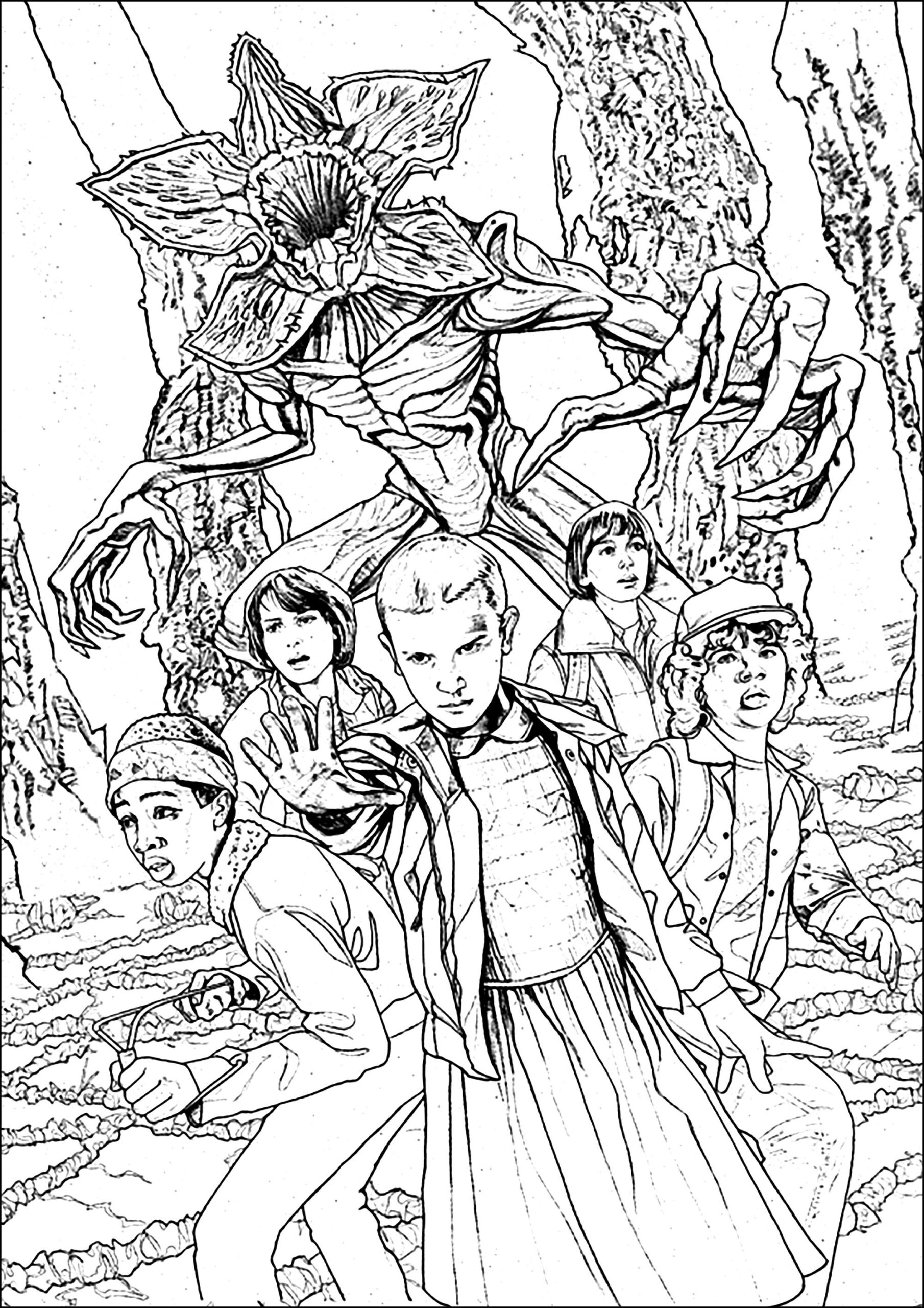 Stranger Things To Print For Free Stranger Things Coloring Pages Stranger Things To Print For Free Stranger Things Coloring Pages