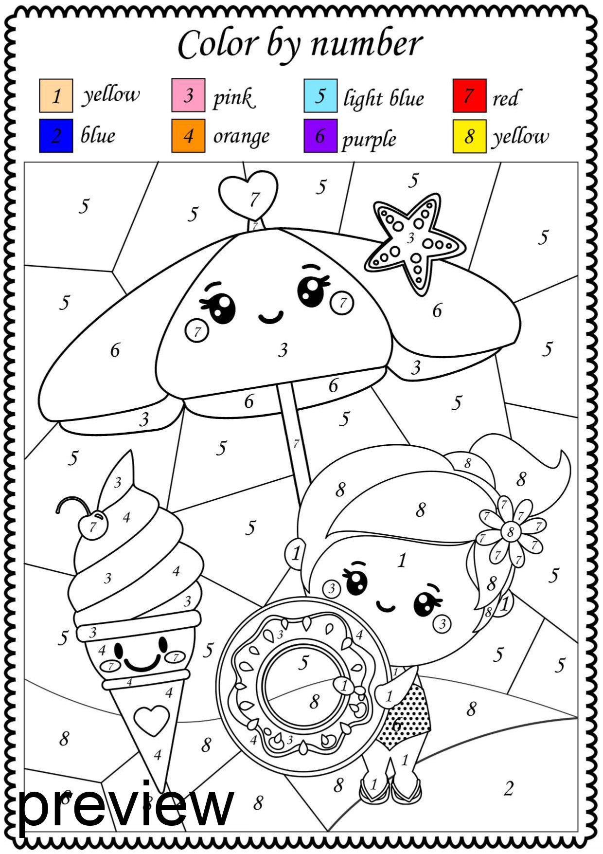 math coloring worksheets printable