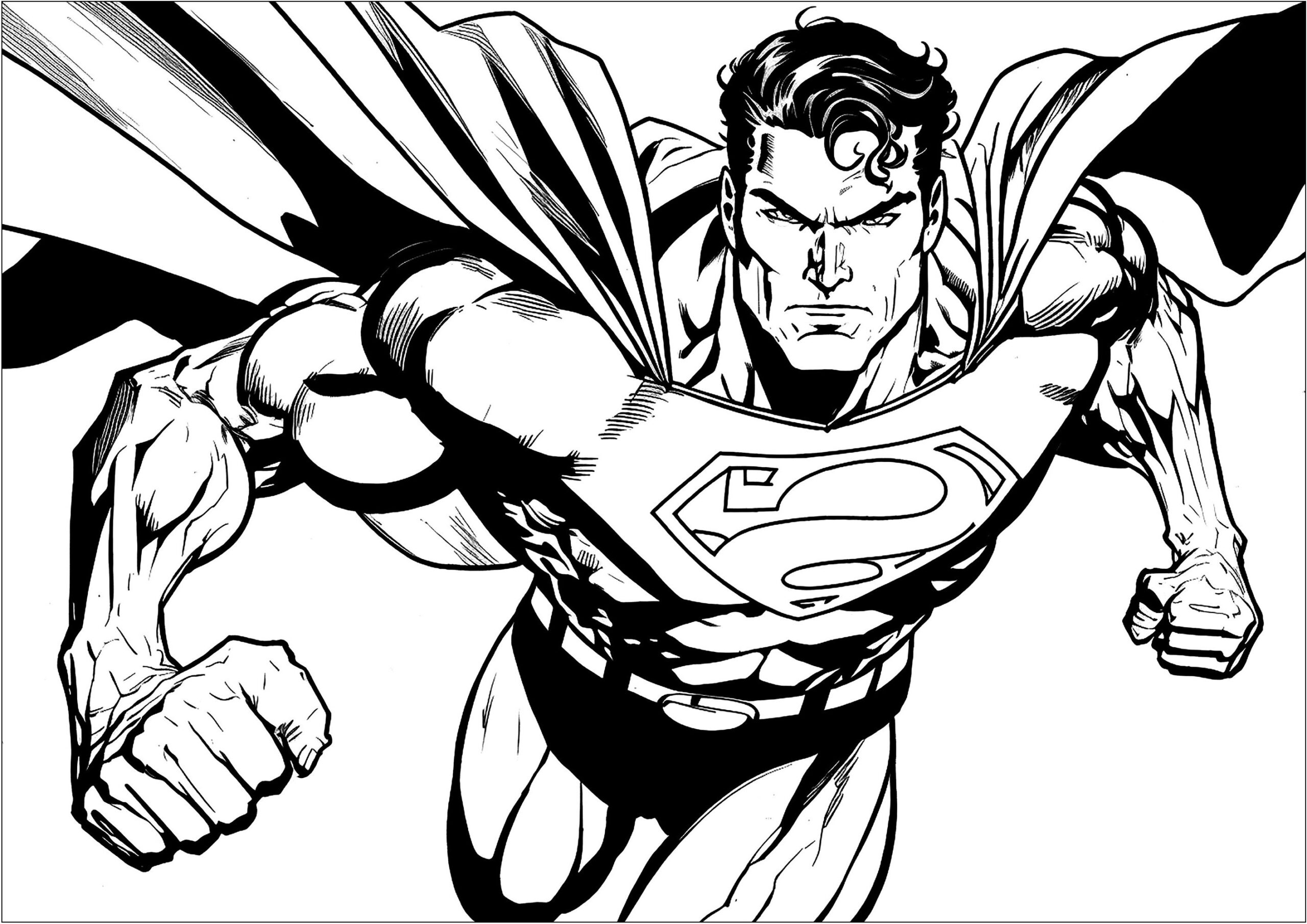 Superman Flounce Superman Coloring Pages