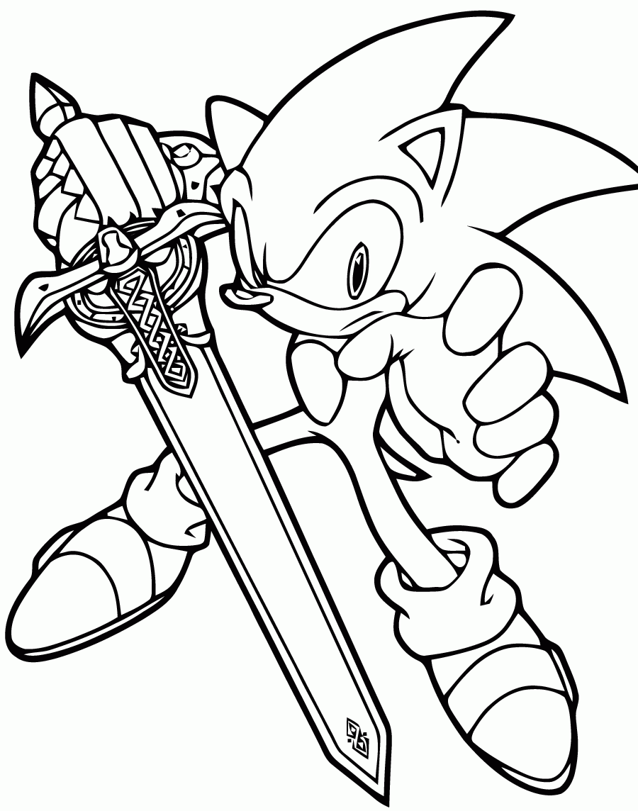 SUPPR Sonic Coloring Pages