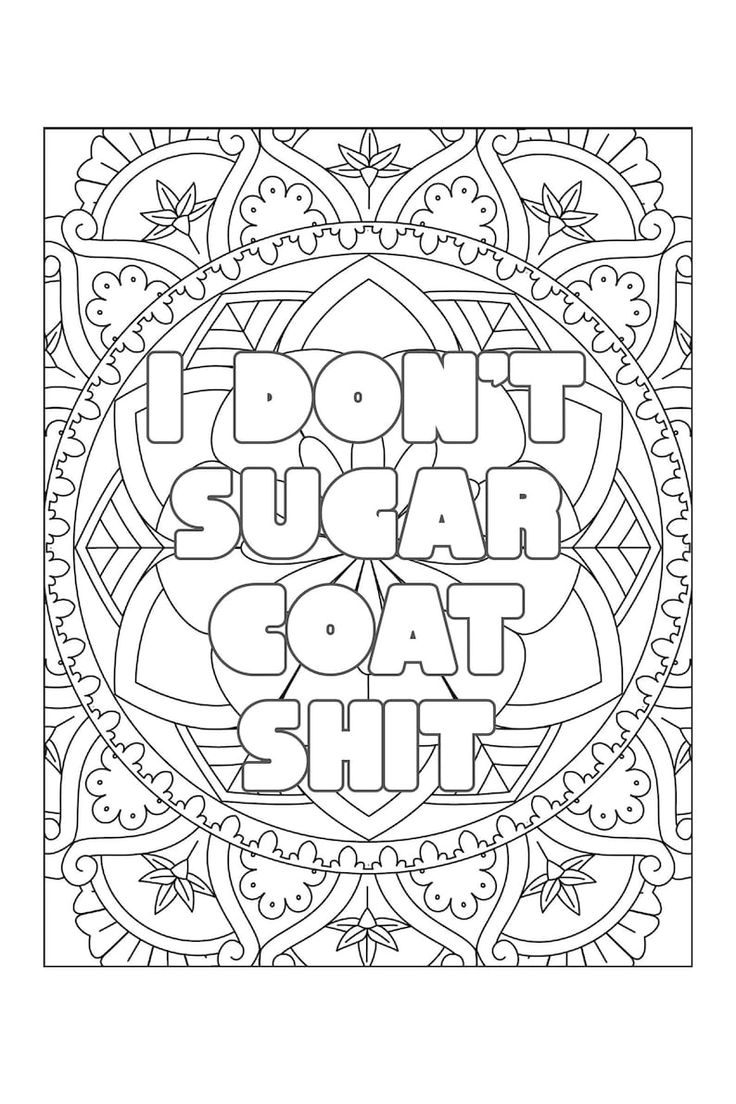 Swear Words Adult Coloring Book By GBN Publishing Club Adult Humor Coloring Pages printable PDF Download Etsy