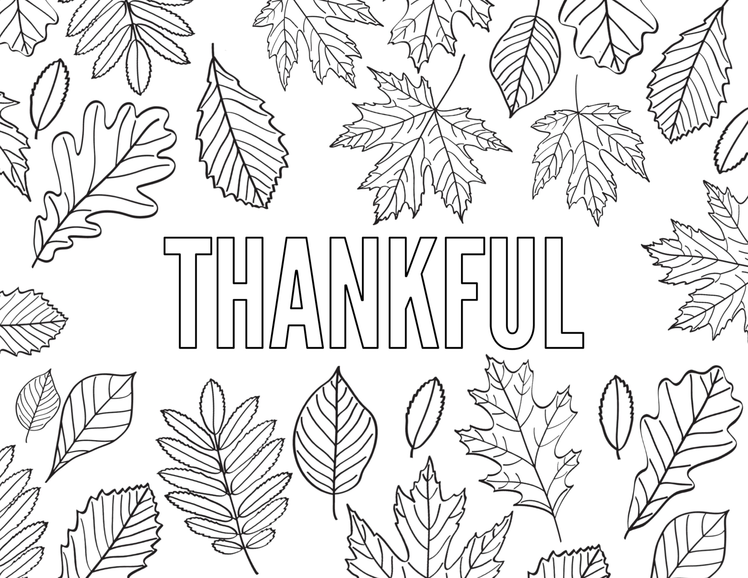 free printable thanksgiving coloring pages