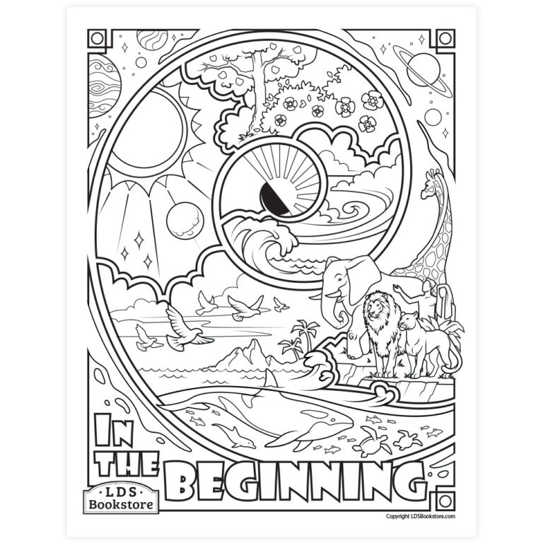 The Creation Coloring Page Printable