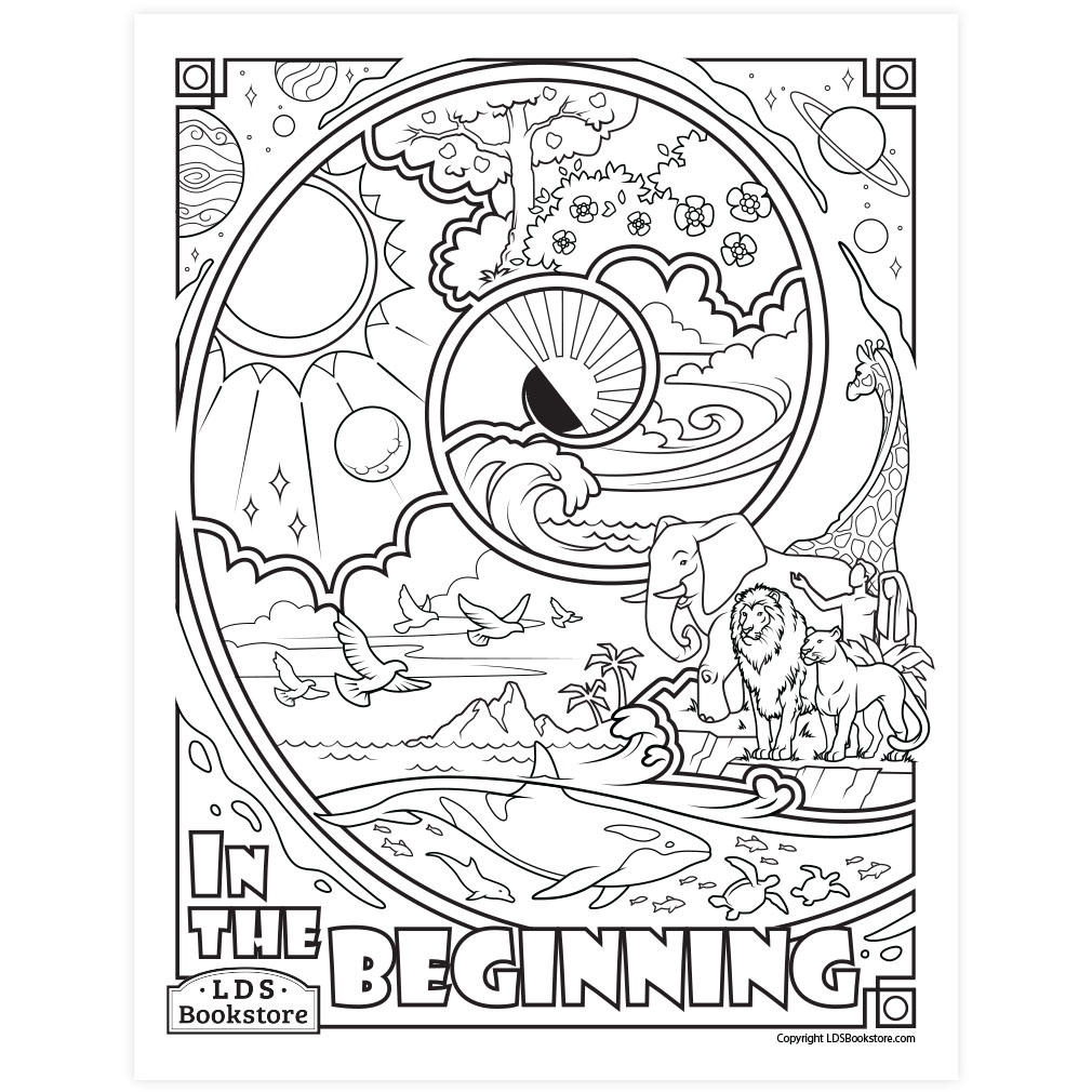 The Creation Coloring Page Printable The Creation Coloring Page Printable
