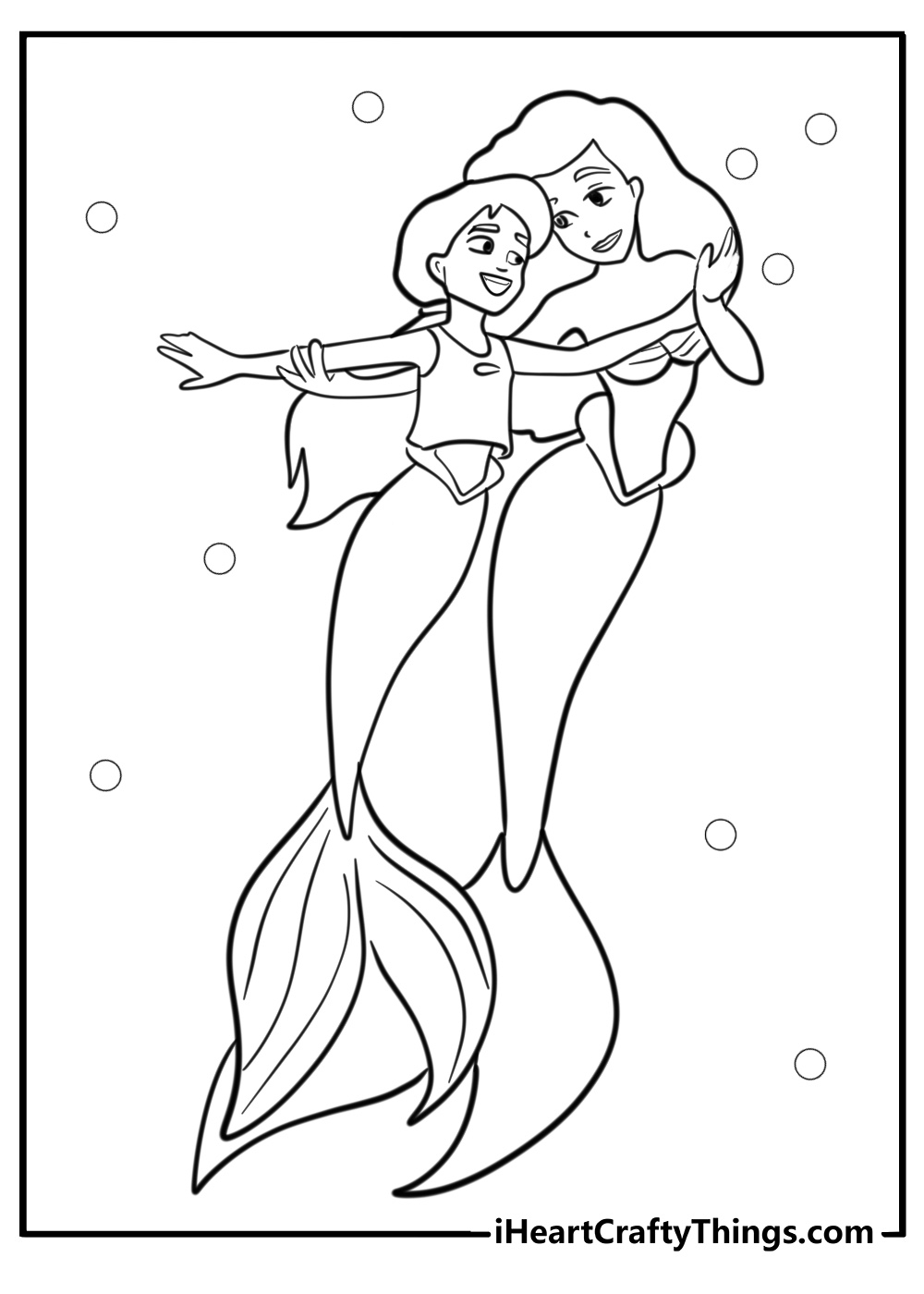 printable little mermaid coloring pages
