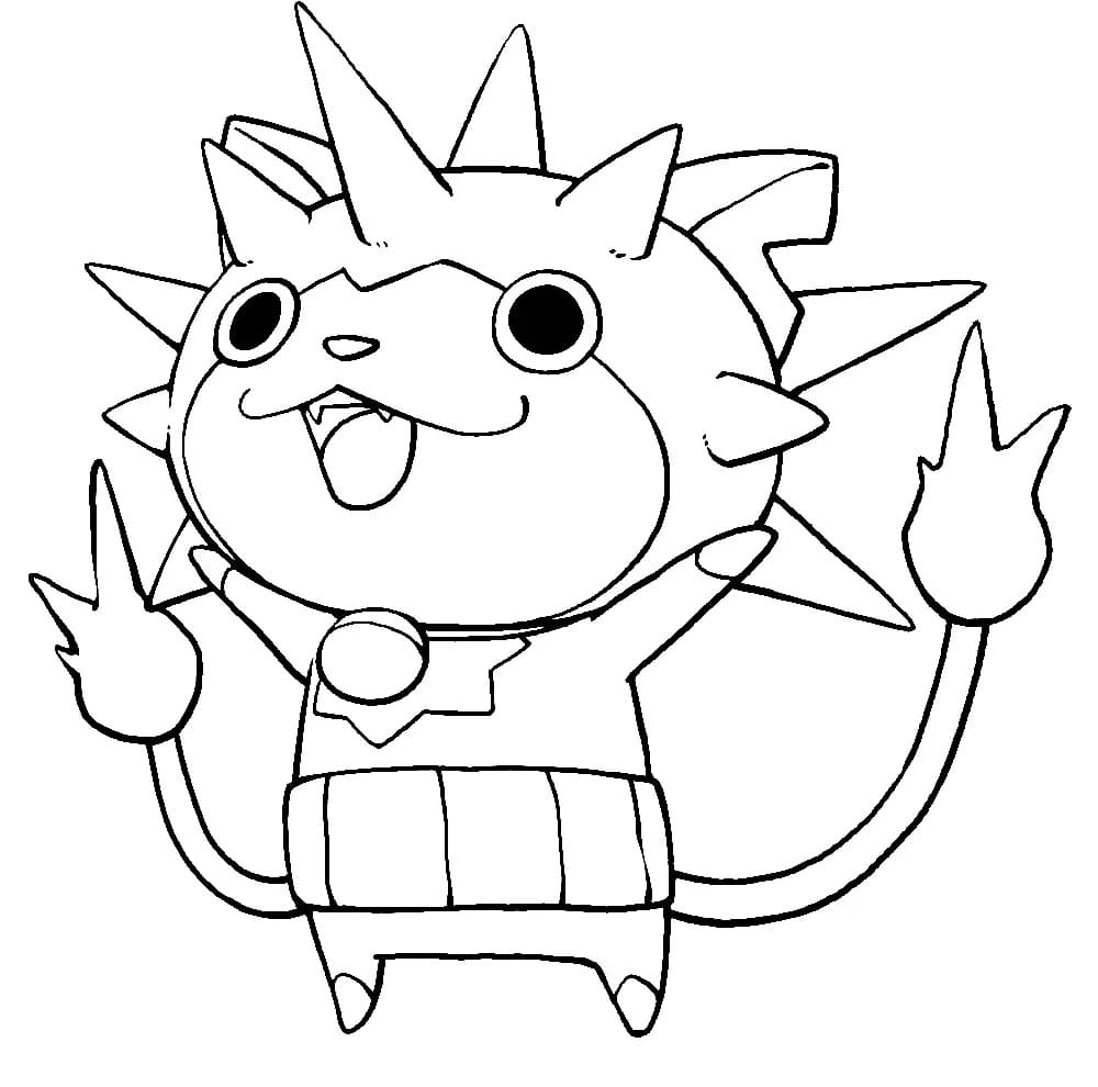 Thornyan In Yo Kai Watch Coloring Page Download Print Or Color Online For Free Thornyan In Yo Kai Watch Coloring Page Download Print Or Color Online For Free