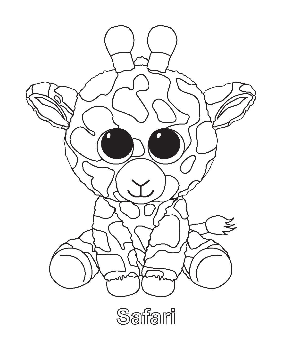 printable beanie boo coloring pages