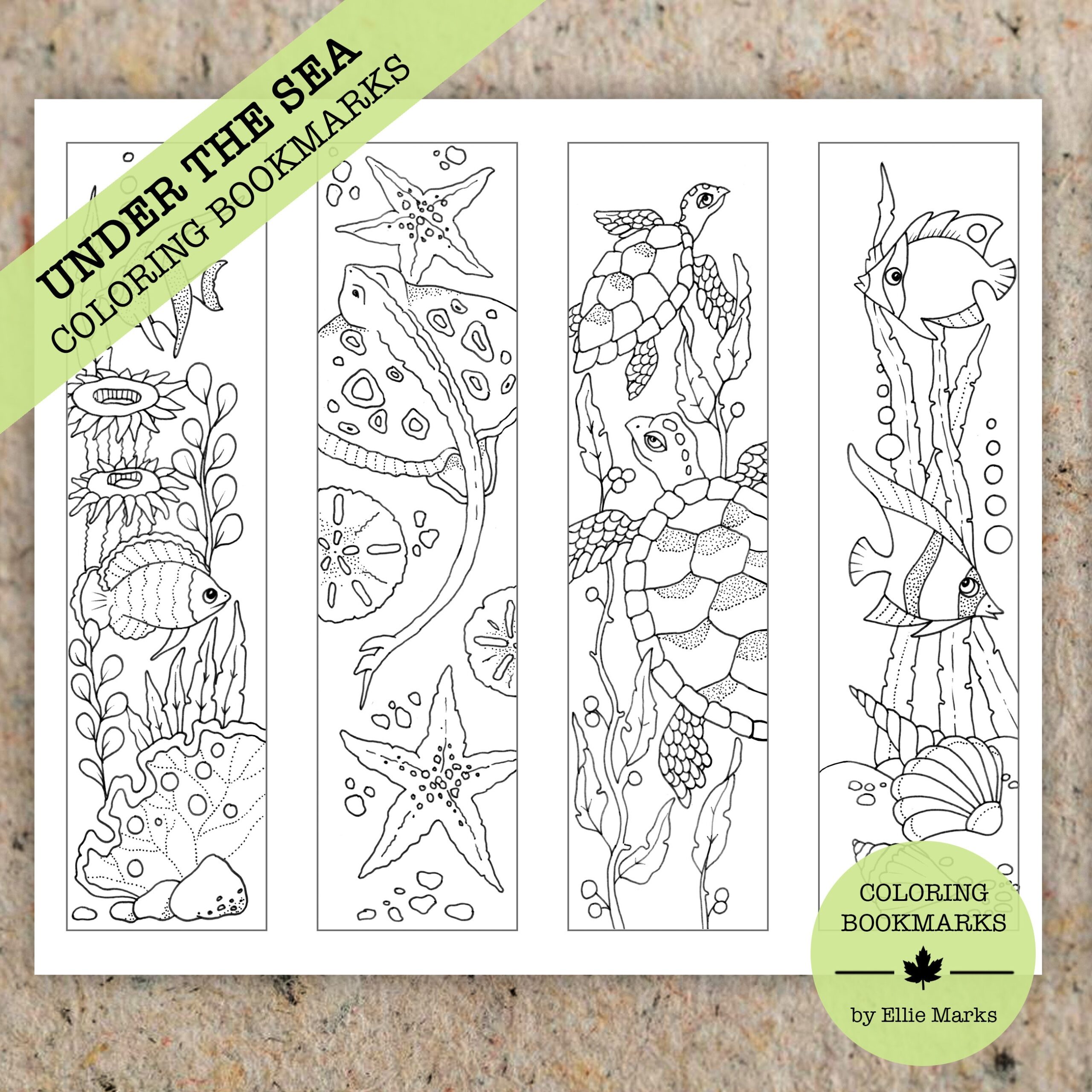 Under The Sea Ellie Marks Premium Coloring Coloring Bookmarks Printable Adult Colouring Pages Book Instant Download Illustration PDF Etsy Under The Sea Ellie Marks Premium Coloring Coloring Bookmarks Printable Adult Colouring Pages Book Instant Download Illustration PDF Etsy