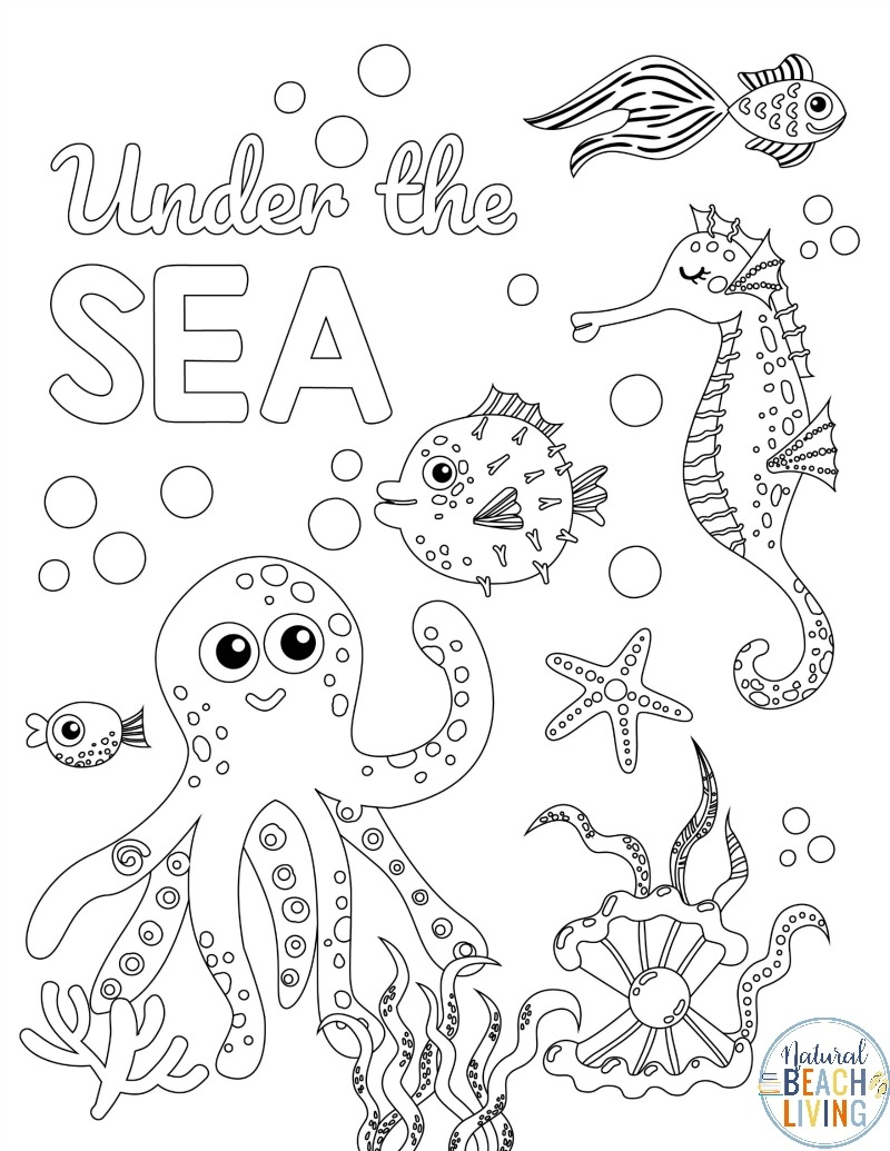 Under The Sea Printable Activities Ocean Theme Activities Natural Beach Living