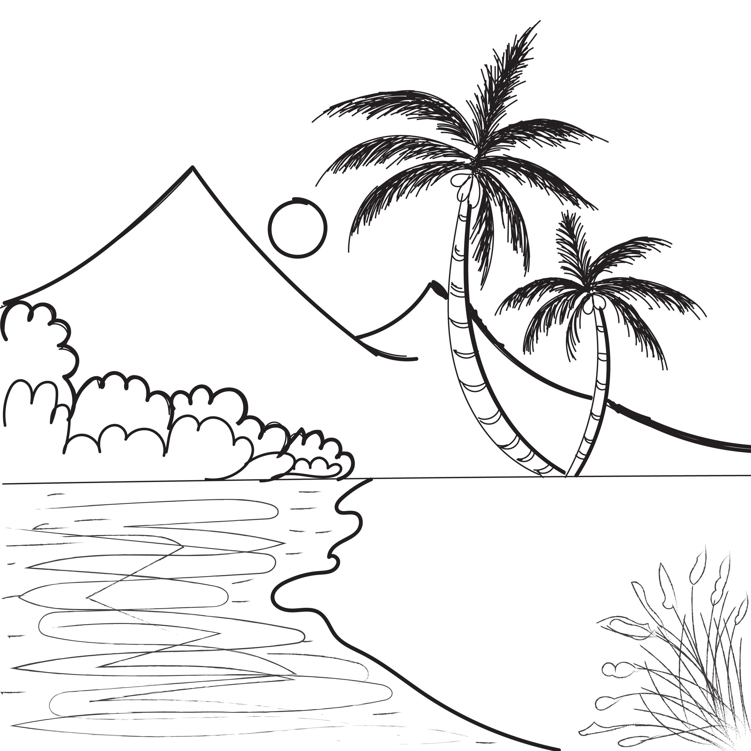 Unwind With These Free Summer Beach Coloring Pages
