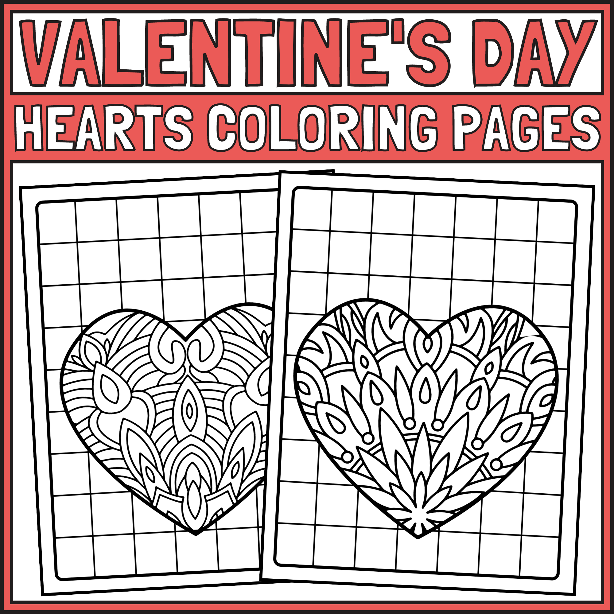 coloring pages valentines day printable