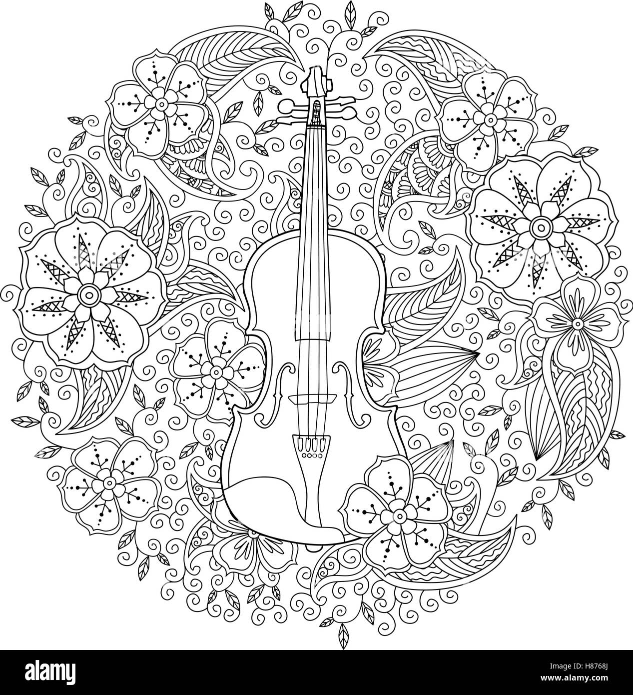 Violin Coloring Book Isolated Hi res Stock Photography And Images Alamy Violin Coloring Book Isolated Hi res Stock Photography And Images Alamy