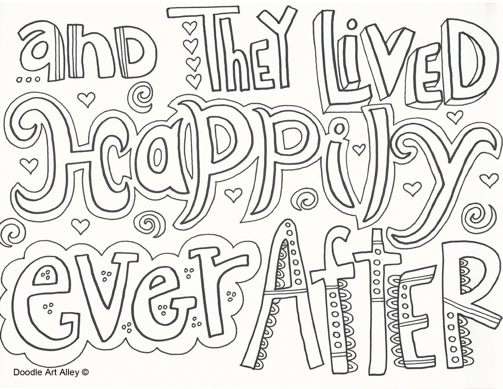 Wedding Coloring Pages DOODLE ART ALLEY