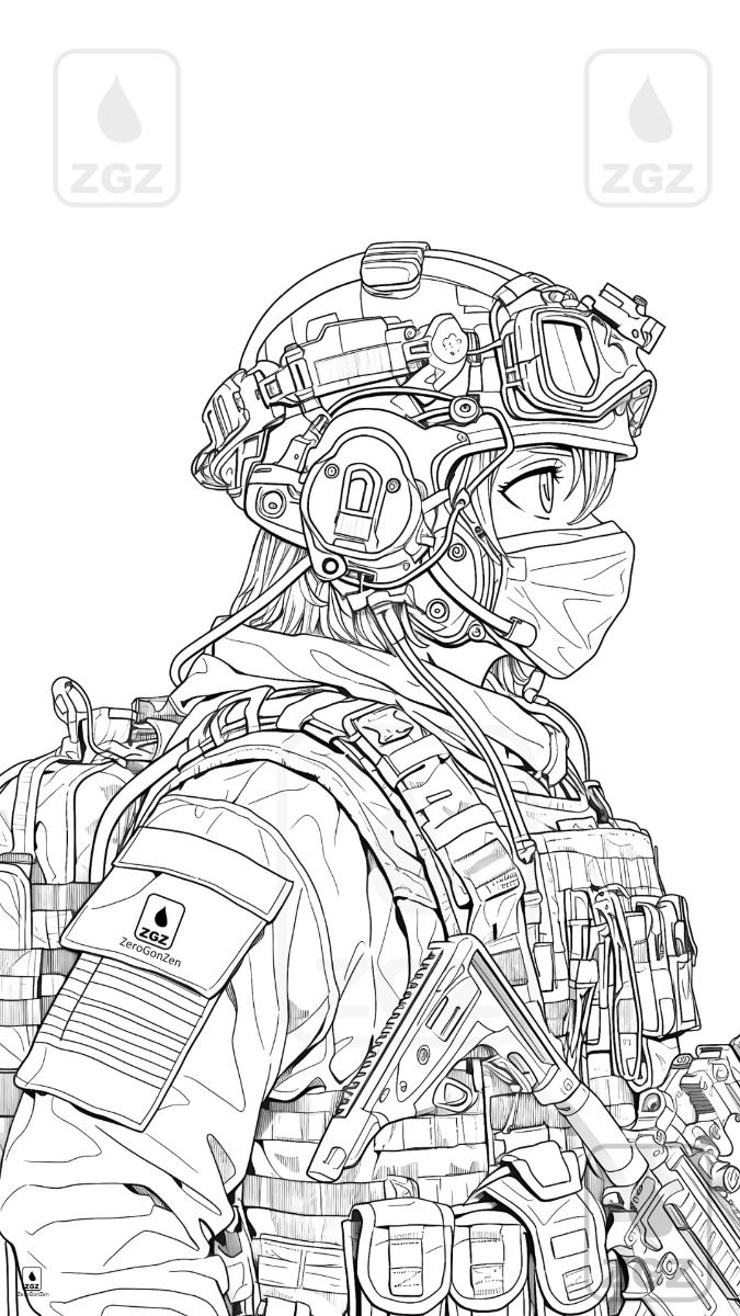 ZeroGonZen Free Coloring Printables